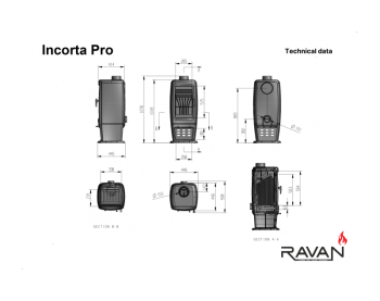 Пiч-камін Incorta Pro Ravan