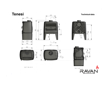 Пiч-камiн Ravan Tenesi