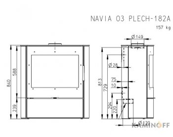 Конвекционная печь Romotop NAVIA 03