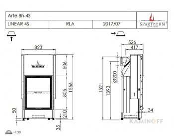 Конвекционная топка Spartherm Arte Bh