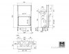 Конвекционная топка M-Design Luna 850V Diamond