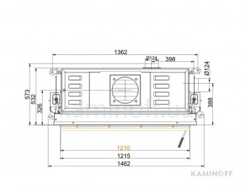 Конвекционная топка Brunner Architektur 53/121