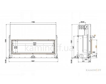 Конвекционная топка Brunner Architektur 53/166