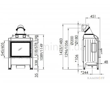 Конвекционная топка Spartherm Varia 1V
