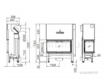 Конвекционная топка Spartherm Varia 2 RL-100h