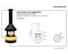 Дизайнерский камин Traforart Zeus Central With close system