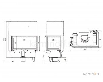 Конвекционная топка Defro Home Prima ME BL G