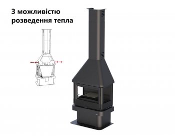 Дизайнерский камин Bronpi Lisboa 3C vision