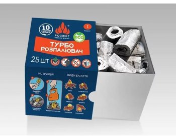 Засіб для розпалювання каміна Турбо Розжиг S 25