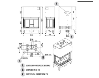 Конвекційна топка MCZ Plasma 95 DX/SX