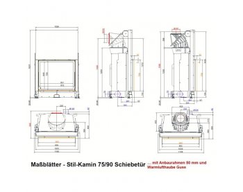 Конвекционная топка Brunner Stil-Kamin 75/90
