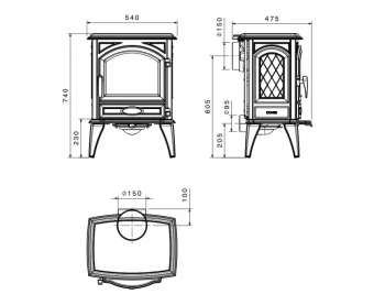 Конвекционная печь Dovre 540 W
