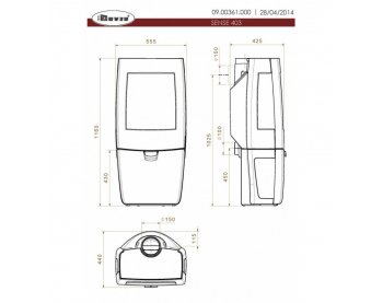 Конвекционная печь Dovre Sense 403