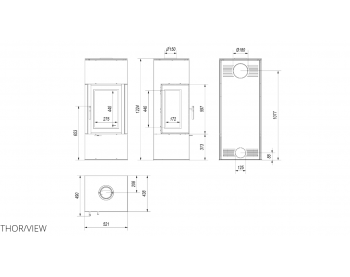 Конвекционная печь Kratki Thor 8 View