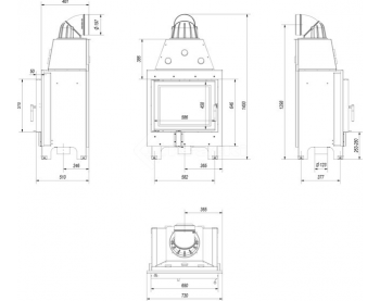 Конвекційна топка Kratki MBZ/PF