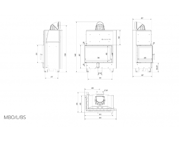 Конвекційна топка Kratki MBO/L/BS