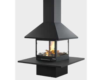 Дизайнерский камин Traforart Vulcano Central With close system