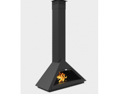 Дизайнерский камин Traforart Madrid Frontal vertical smoke outlet