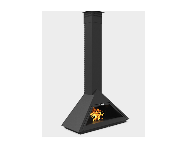Дизайнерский камин Traforart Madrid Frontal vertical smoke outlet