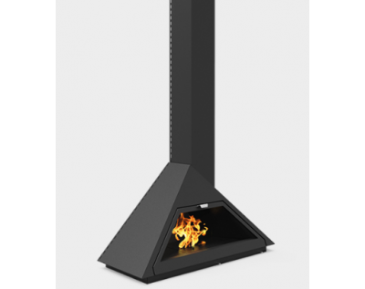 Дизайнерский камин Traforart Madrid Frontal Obliqua smoke outlet