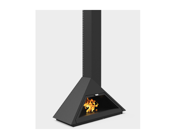 Дизайнерский камин Traforart Madrid Frontal Obliqua smoke outlet
