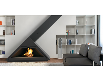 Дизайнерский камин Traforart Madrid Frontal vertical side smoke outlet