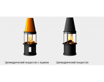 Дизайнерский камин Traforart Arlet Central With High Protective glass color ral