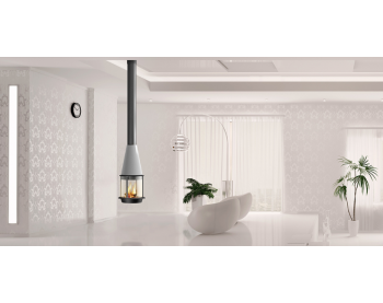 Дизайнерский камин Traforart Arlet Central With High Protective glass color ral