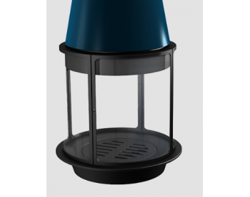 Дизайнерский камин Traforart Arlet Central With High Protective glass color ral