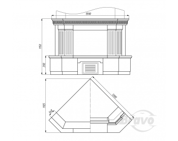 Камін кантрі Браво Люблін