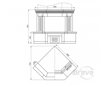 Камін кантрі Браво Люблін