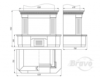 Камін кантрі Браво Люблін