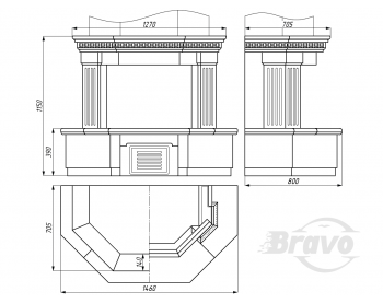 Камін кантрі Браво Люблін