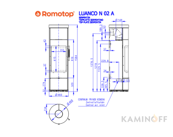 Печь-камин Romotop Luanco N 02 Akum