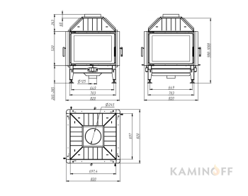 Дизайнерский камин Gavryliv&Sons 4D Panorama 70