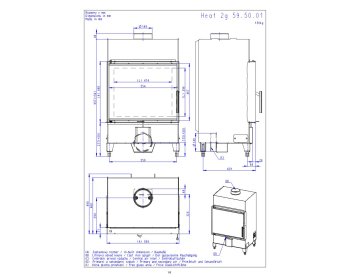ROMOTOP HEAT 2g 59.50.01 - сталева камінна топка пряма