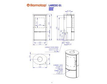 ROMOTOP LAREDO 01 керамика - каминная печь
