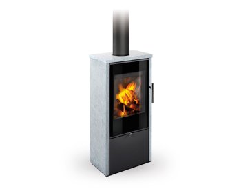 ROMOTOP LAREDO F 02 камень - узкая каминная печь