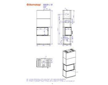 ROMOTOP SOLID L - кафельный камин с левым угловым стеклом
