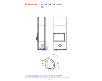 ROMOTOP SOLID L - кафельный камин с левым угловым стеклом