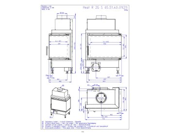 ROMOTOP HEAT L 2g S 65.51.40.21 - лівостороння кутова камінна
