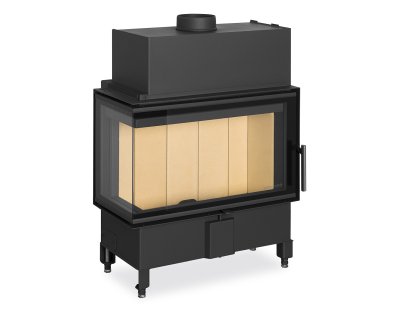 ROMOTOP HEAT L 2g S 70.44.33.23 - узкая стальная угловая каминная топка