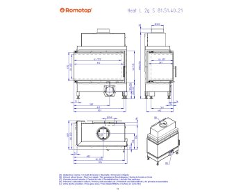 ROMOTOP HEAT L 2g S 81.51.40.21 - каминная топка угловая