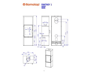 ROMOTOP FANTASY 1 - кафельная печь