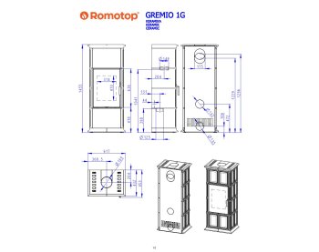 ROMOTOP GREMIO 1 - кафельная печь