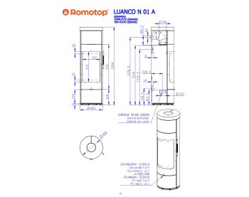 ROMOTOP LUANCO N 01 AKUM керамика - круглая аккумуляционная печь-камин