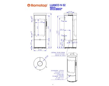 ROMOTOP LUANCO N 02 камень - круглая печь-камин