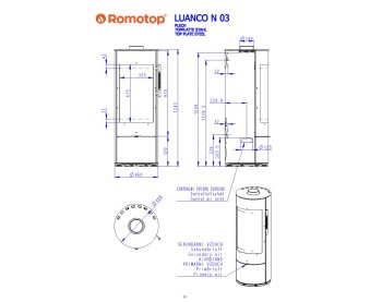 ROMOTOP LUANCO N 03 листовой металл - круглая печь-камин