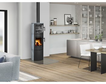 ROMOTOP LUGO N 02 BF камінь - піч камін з духовкою