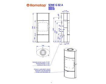 ROMOTOP SONE G 02 A камінь - акумуляційна піч-камін